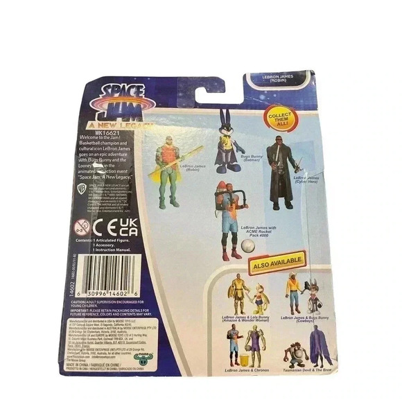 Space Jam A New Legacy Lebron James as Robin Action Figure New Moose Toys - Picture 2 of 2